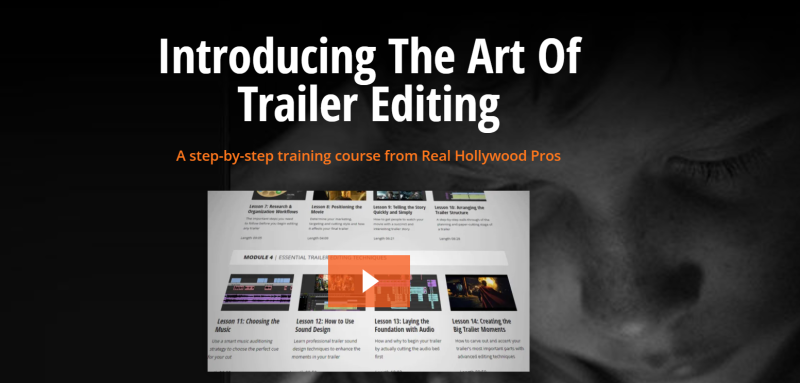The Art of Action Editing course cover featuring film editing techniques