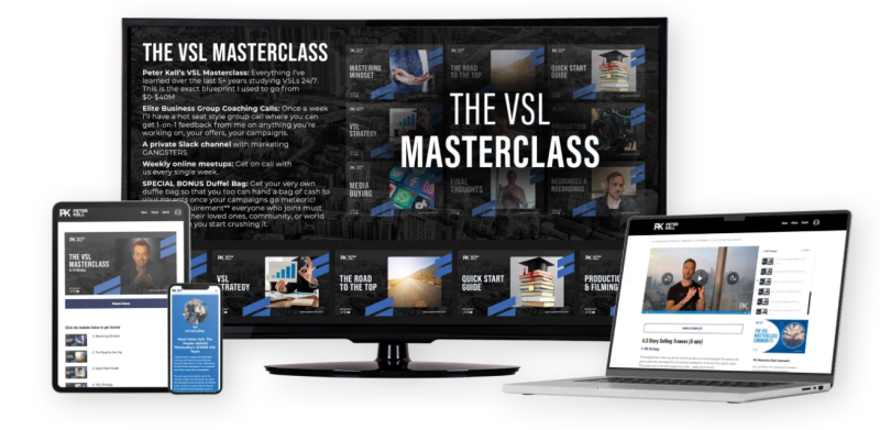 Peter Kell VSL Masterclass Cover Image
