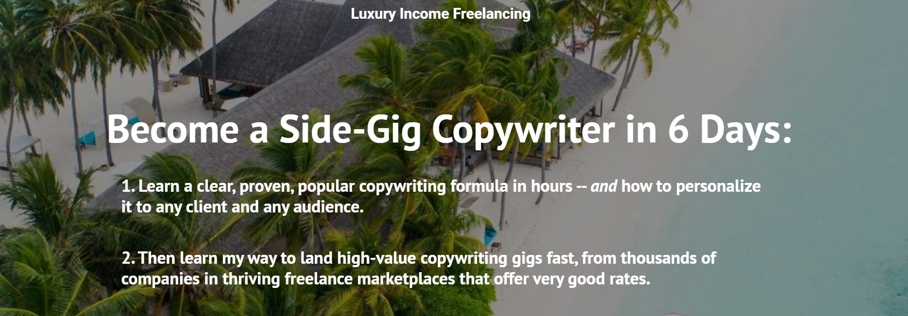 David Wimberley Side-Gig Copywriter in 6 Days course cover